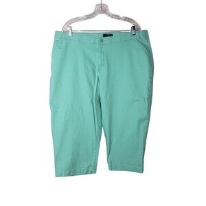 Lee Riders Mint Green Capri Jeans Crop Pants Plus Size 20W